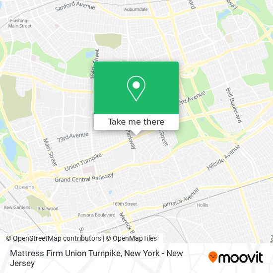 Mattress Firm Union Turnpike map