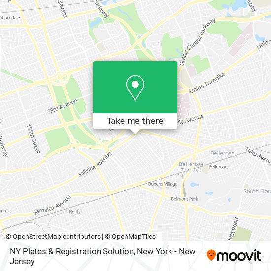 NY Plates & Registration Solution map