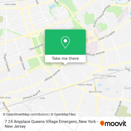 Mapa de 7 24 Anyplace Queens Village Emergenc