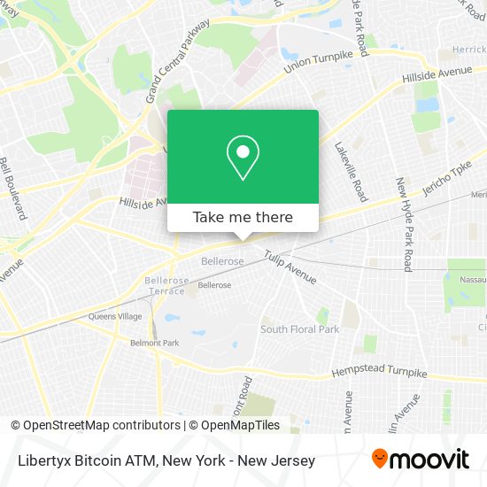 Mapa de Libertyx Bitcoin ATM