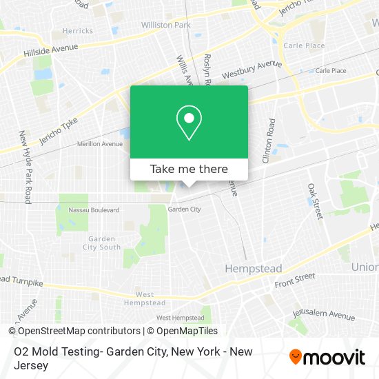 O2 Mold Testing- Garden City map