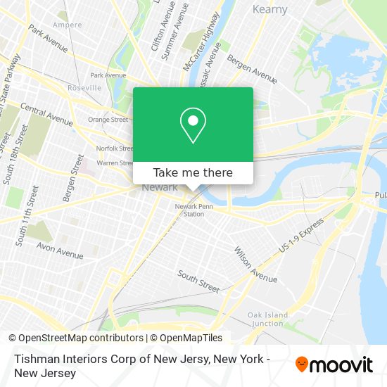 Mapa de Tishman Interiors Corp of New Jersy