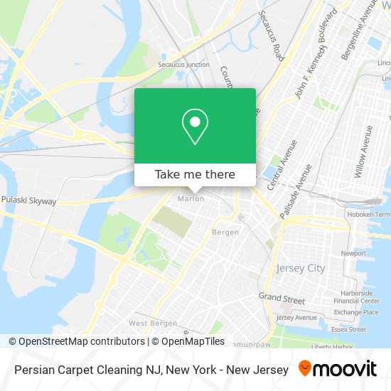 Persian Carpet Cleaning NJ map