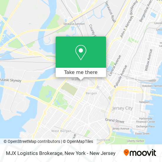 MJX Logistics Brokerage map