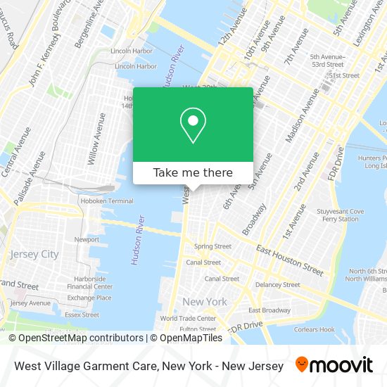 Mapa de West Village Garment Care