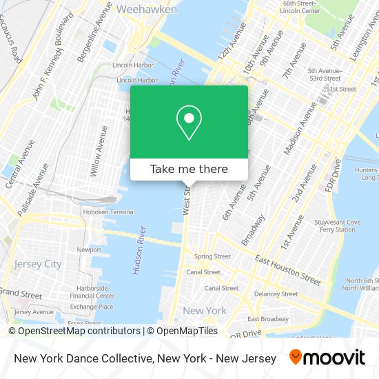 New York Dance Collective map