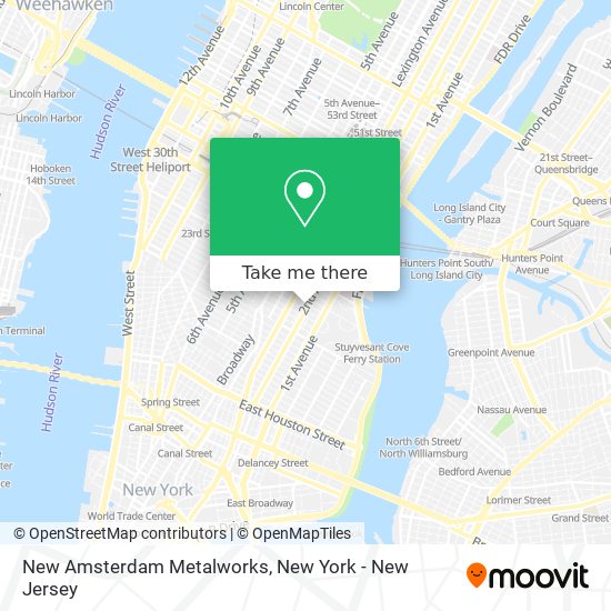 New Amsterdam Metalworks map