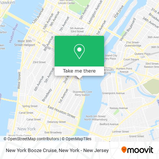 New York Booze Cruise map