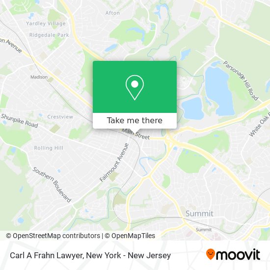 Carl A Frahn Lawyer map