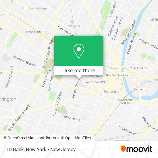 TD Bank map