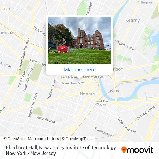 Eberhardt Hall, New Jersey Institute of Technology map