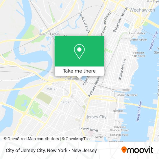 City of Jersey City map