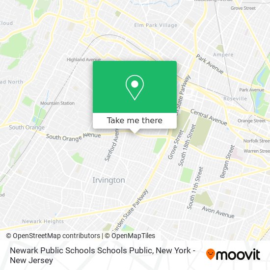 Mapa de Newark Public Schools Schools Public