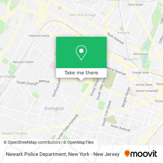 Newark Police Department map