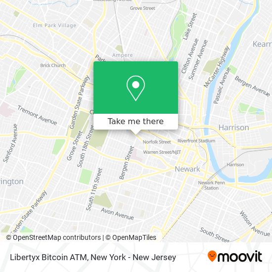 Mapa de Libertyx Bitcoin ATM