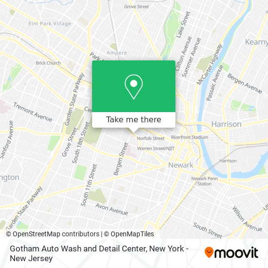 Mapa de Gotham Auto Wash and Detail Center