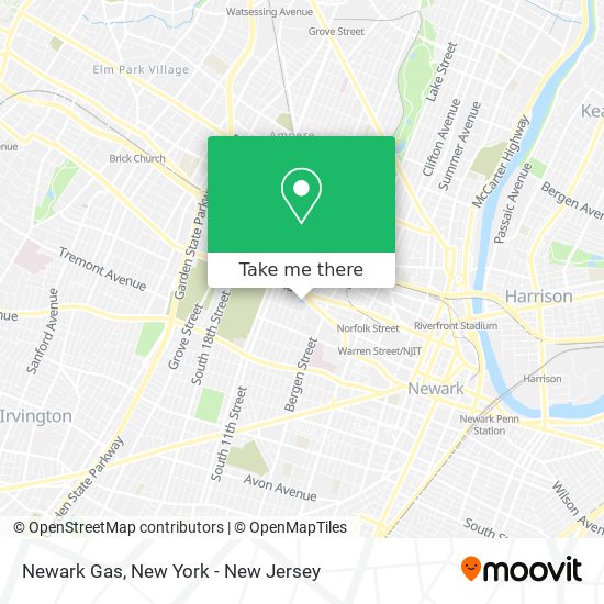 Newark Gas map