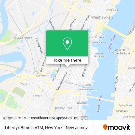 Mapa de Libertyx Bitcoin ATM