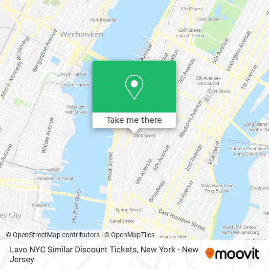 Lavo NYC Similar Discount Tickets map