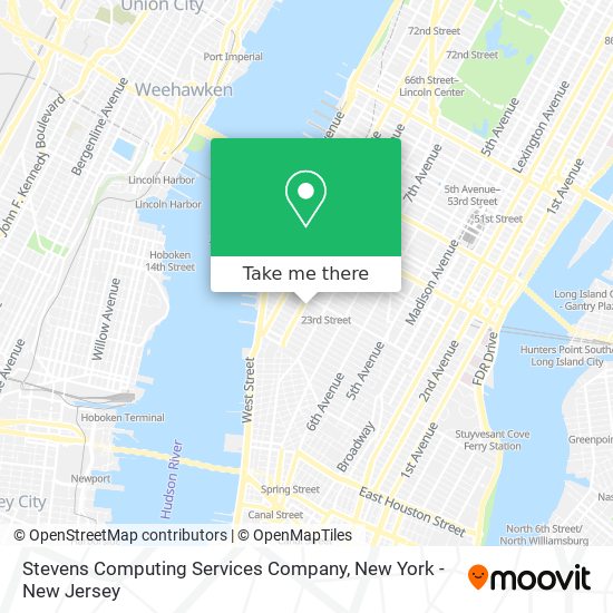 Mapa de Stevens Computing Services Company