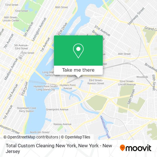 Total Custom Cleaning New York map