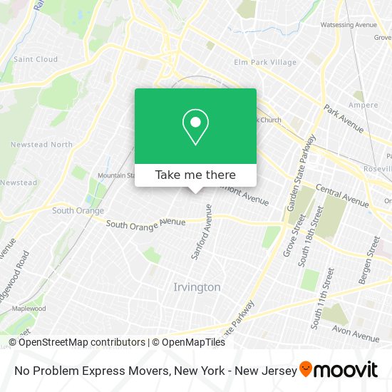 No Problem Express Movers map