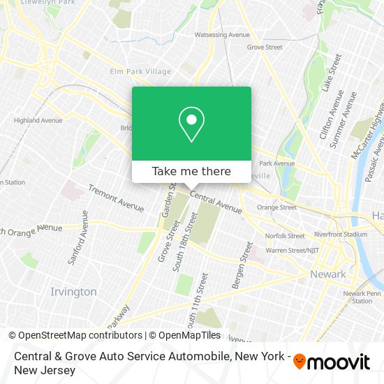 Central & Grove Auto Service Automobile map