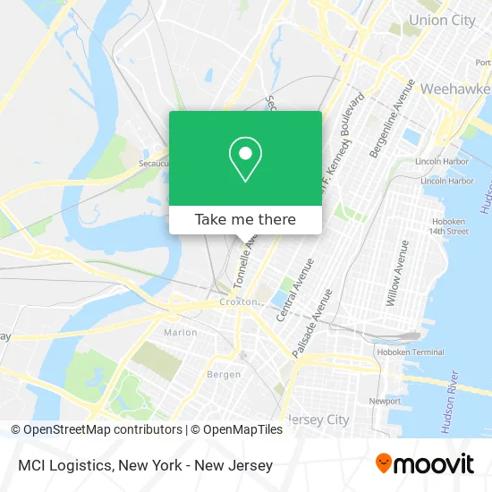MCI Logistics map