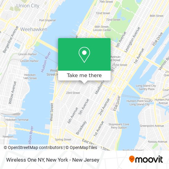 Mapa de Wireless One NY