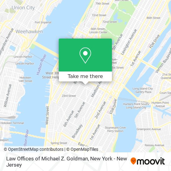 Law Offices of Michael Z. Goldman map