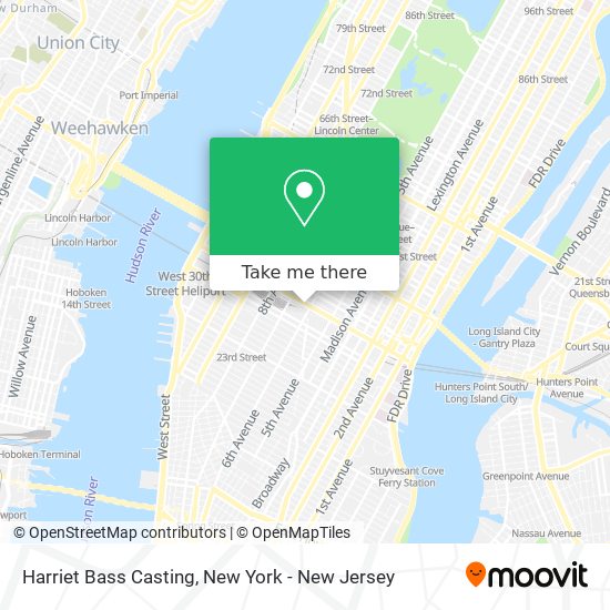 Harriet Bass Casting map