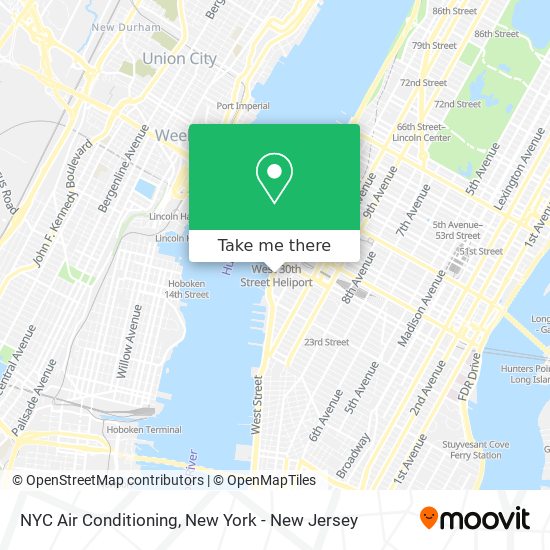 Mapa de NYC Air Conditioning