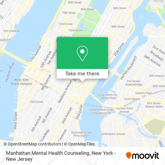 Mapa de Manhattan Mental Health Counseling