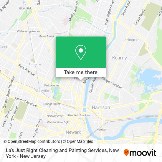 La's Just Right Cleaning and Painting Services map