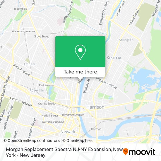 Morgan Replacement Spectra NJ-NY Expansion map