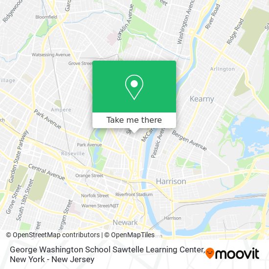 George Washington School Sawtelle Learning Center map