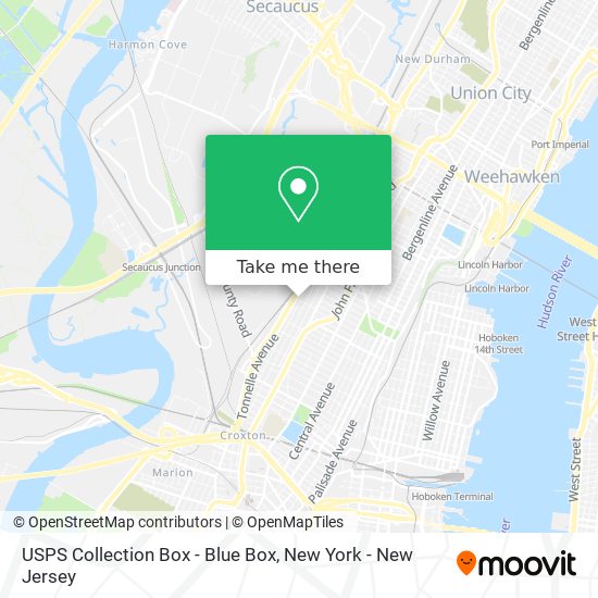 USPS Collection Box - Blue Box map