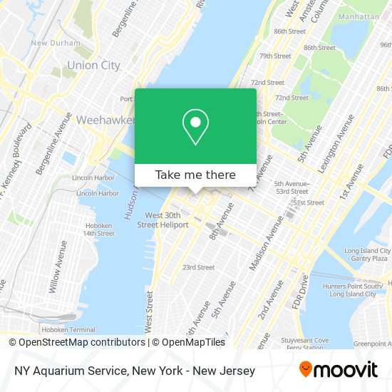 NY Aquarium Service map