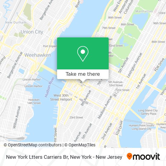 Mapa de New York Ltters Carriers Br