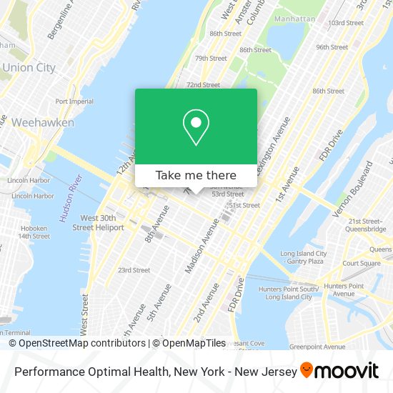 Performance Optimal Health map