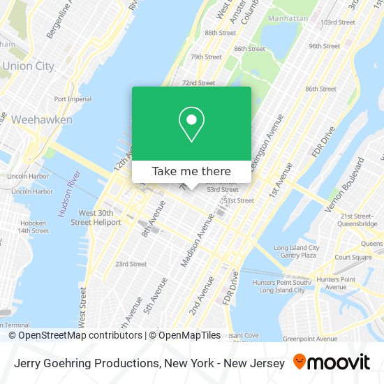 Jerry Goehring Productions map