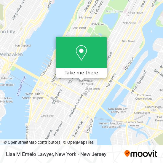 Lisa M Emelo Lawyer map