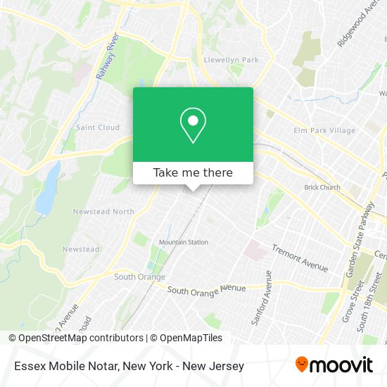 Essex Mobile Notar map