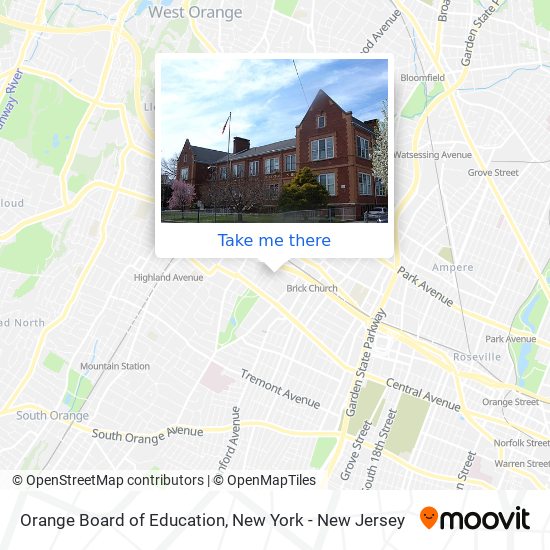 Orange Board of Education map