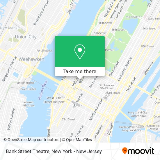 Bank Street Theatre map