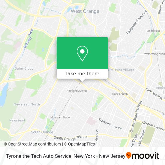 Mapa de Tyrone the Tech Auto Service