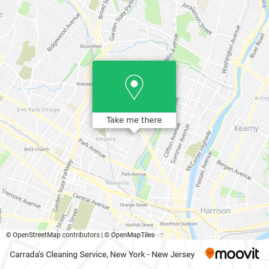 Carrada's Cleaning Service map