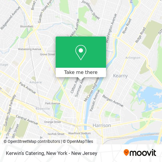 Kerwin's Catering map