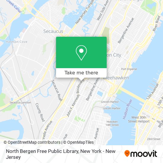 North Bergen Free Public Library map