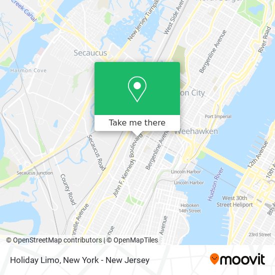 Holiday Limo map